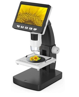 306 LCD Digital Microscope 4.3 Inch 720P IPS color LCD Display 50X-1000X NEW