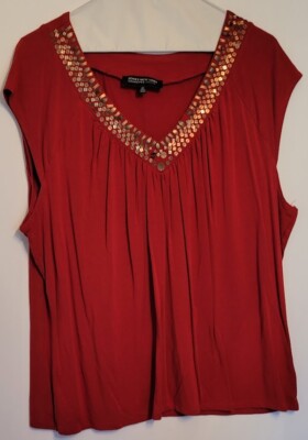 Jones New York Dressy Sequin Sleeveless Top, 2X, nwot