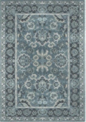 1:48, 1/4'' Scale Dollhouse Miniature Area Rug approx 2'' x 2-7/8'' 0002759