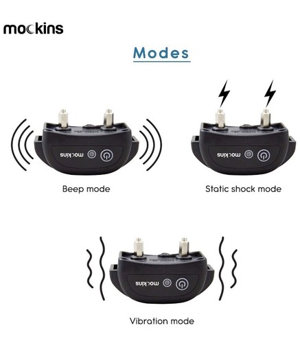 Mockins 2 Collar NO WIRE Electric Pet Fence System