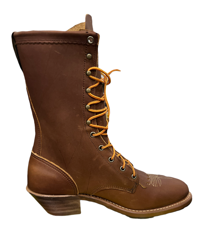 Pre-owned Abilene Boots Men's Brown 12” Western Packer Boots Soft Round Toe 6046