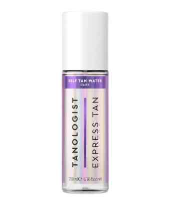 Tanologist Express Self Tan Water - Self Tanner for Face & Body 6.76 Fl Oz DARK