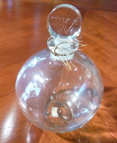 Vintage WORTH factice perfume bottle Dans la Nuit Rene Lalique design