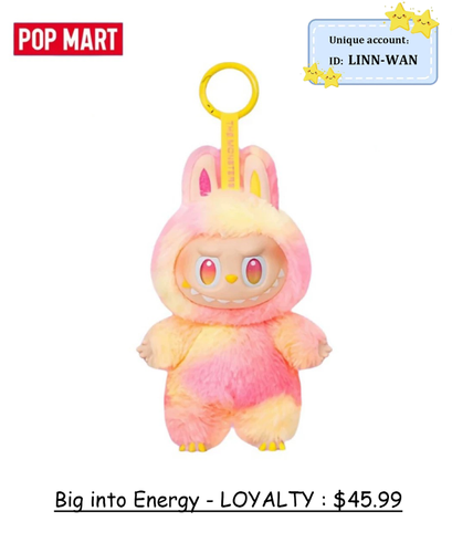 THE MONSTERS Big into Energy Series-Vinyl Plush Pendant