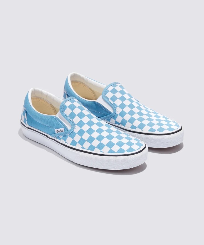 VANS Mens CLASSIC SLIP ON CHECKERBOARD VN000D6BE2W HERITAGE BLUE US M 4-10 TAKSE