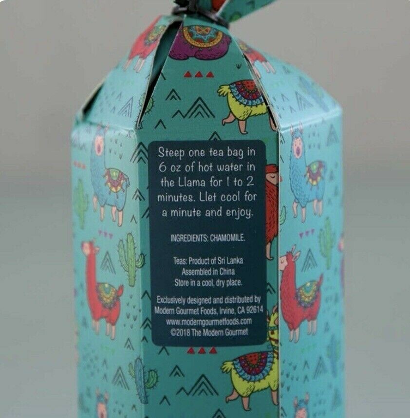 LLAMA Mug & CHAMOMILE Tea Set  LLOTS OF LLOVE - NEW