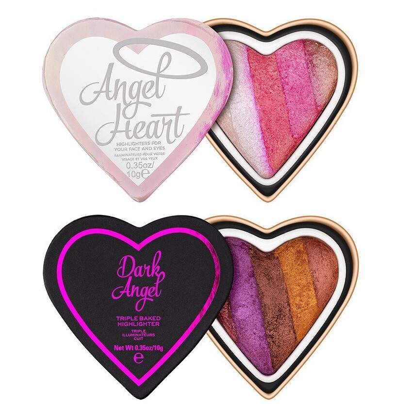 MAKEUP REVOLUTION TRIPLE BAKED HIGHLIGHTER DARK ANGEL UND ANGEL HEART