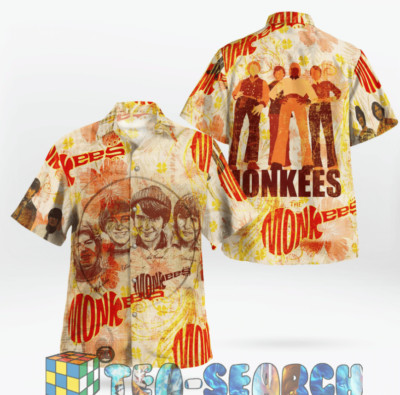 The Monkees Hawaiian Shirt. hot aloha beach/ new hot sunmer