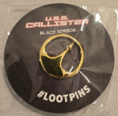 LOOT CRATE EXCLUSIVE LOOT PIN BLACK MIRROR USS CALLISTER PINBACK BNIP