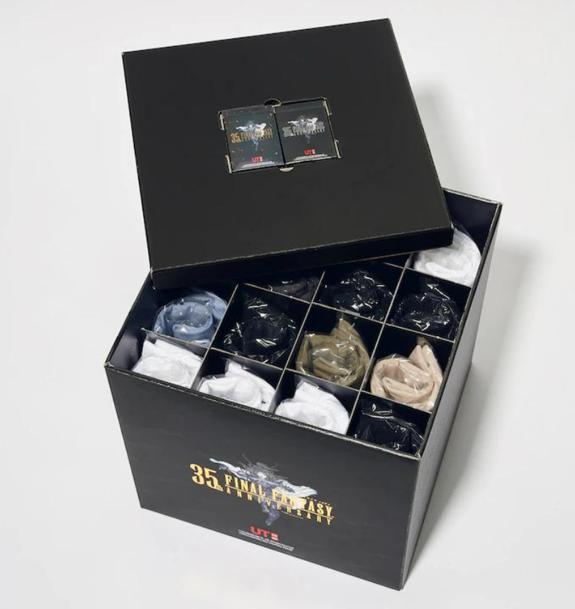 Pre-owned Uniqlo Final Fantasy 35th Anniversary  Ut Complete Box S-xl Size From Japan F/s In Multicolor