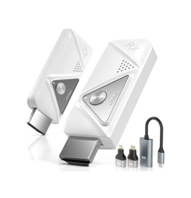 Wireless HDMI Transmitter and Receiver 1080P, Portable Wireless HDMI Extender