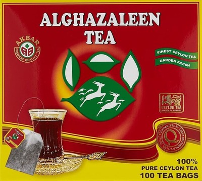 Alghazaleen Pure Ceylon 100 bustine di tè Spedizione gratuita in tutto il mondo
