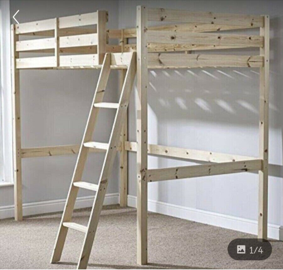 Space saving adult double bunk high loft bed in Sandwell, West