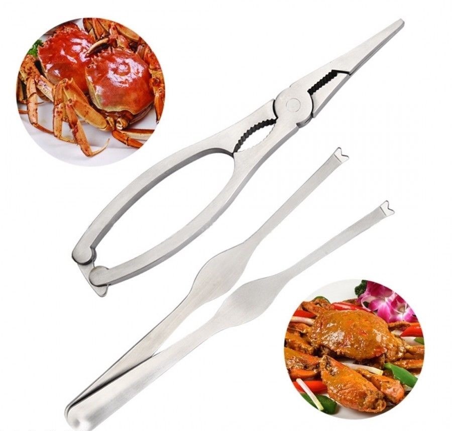 Kit Per Crostacei Pinza Scavino Apri Aragosta Granchio Astice Cucina Casa dfh