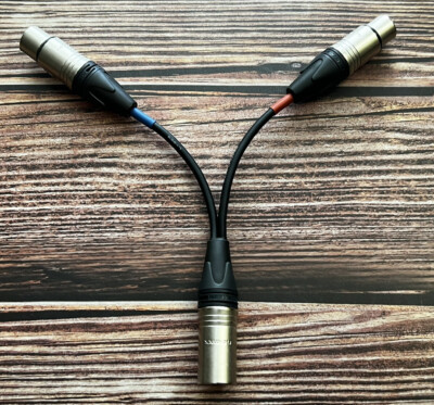 Dual Mono XLR-F to Stereo XLR-M Cable (Behringer P2, PM1, ART HP1, FZone P4)