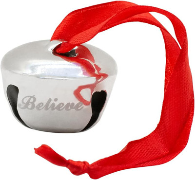 Believe Jingle Bell Christmas Ornament | Makes Cheerful Noise When Shaken! | Fes