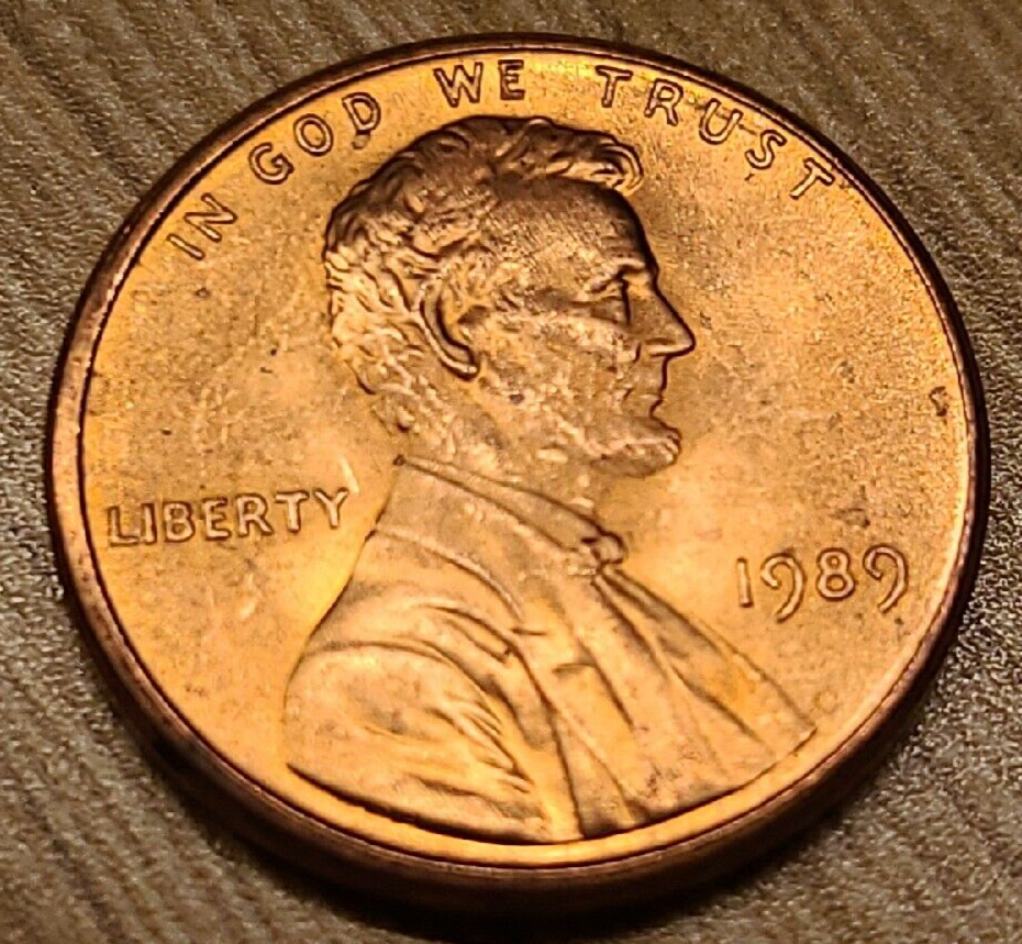 ピュター　トレイ　サインあり 1989 P Lincoln Memorial Cent Copper Alloy Penny ** ON HAND