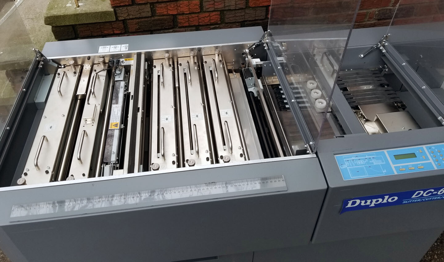 Duplo DC-645  slitter, cutter, creaser. Total pages 418.6k,  Very Nice and Clean