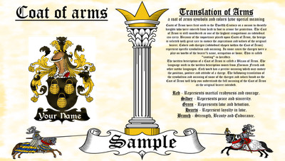 Scailing-Skallen COAT OF ARMS HERALDRY BLAZONRY PRINT