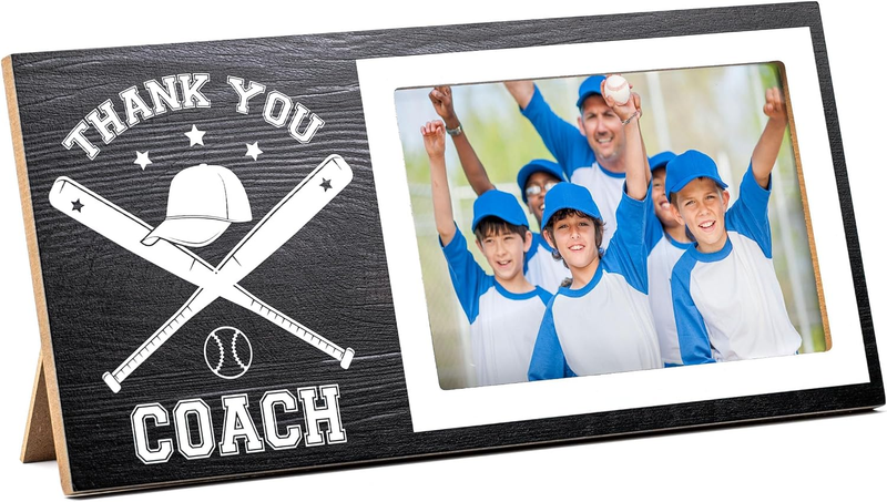 Baseball Picture Frame Coach Gifts for Men Fits 4X6 Inches Photo