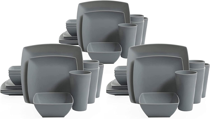 Gibson 99897.16R Home Soho Grayson Square Melamine Everyday 