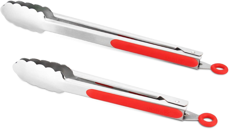 Premium 304 Stainless Steel Tongs Set – 12