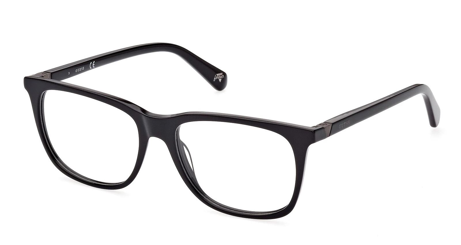 GUESS GU5223 001 Shiny Black Plastic Optical Eyeglasses