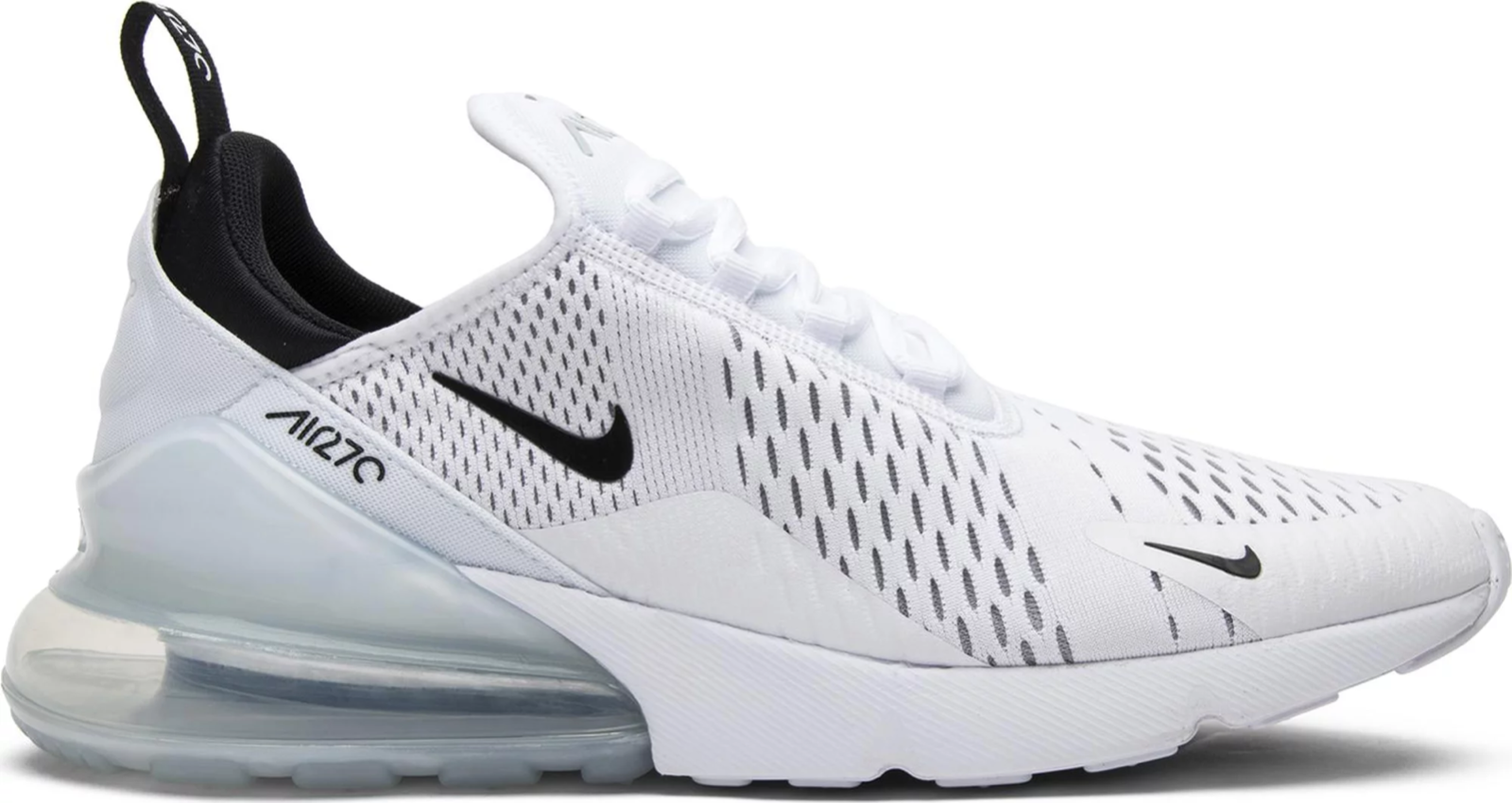 

Nike Air Max 270 White Black Кроссовки Обувь Спортивная одежда AH8050-100 Мужские 8.5, Белый, Nike Air Max 270