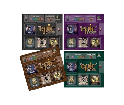 Коврики для плеера Tiny Epic Crimes, 4 штуки, 8,75 х 9,75