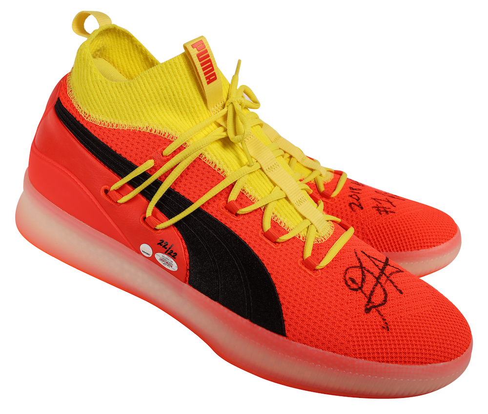 Deandre Ayton Autographed 2018 Nba 1 Pick Puma Clyde Court Shoes Steiner Le 22 Ebay
