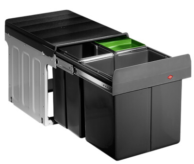 WESCO 88782111 Abfallsorter 32 (16 + 2x8) Liter TRIO MASTER ab 40 cm Schrankb...