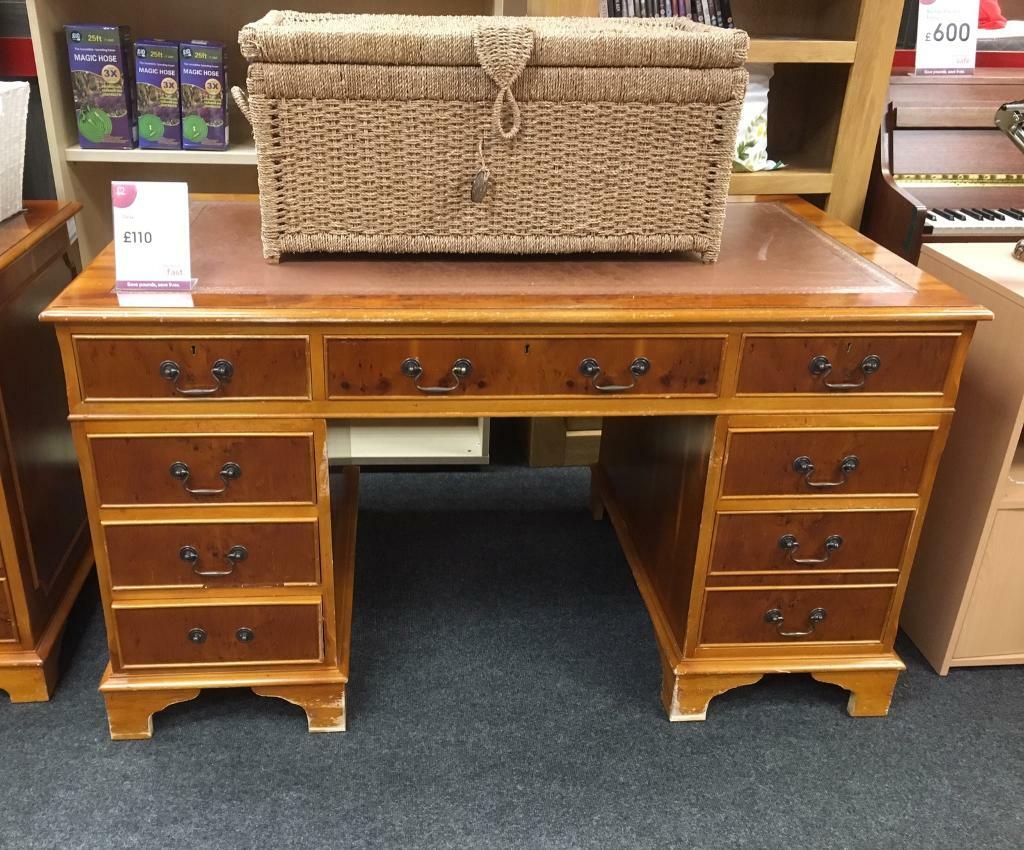 BHF NORTHAMPTON Leather Topped Captains Desk (1800895301) in