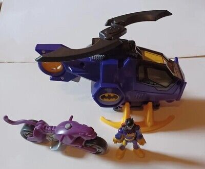 Fisher Price Imaginext Batgirl Helicopter and Motorcycle With Figure