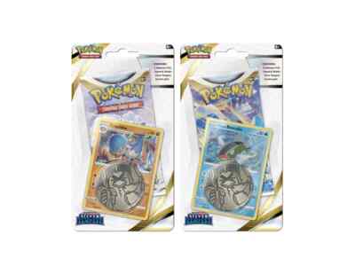 Set of 2 - 1 of Each - Silver Tempest Checklane Blister Booster SWSH12 Pokemon
