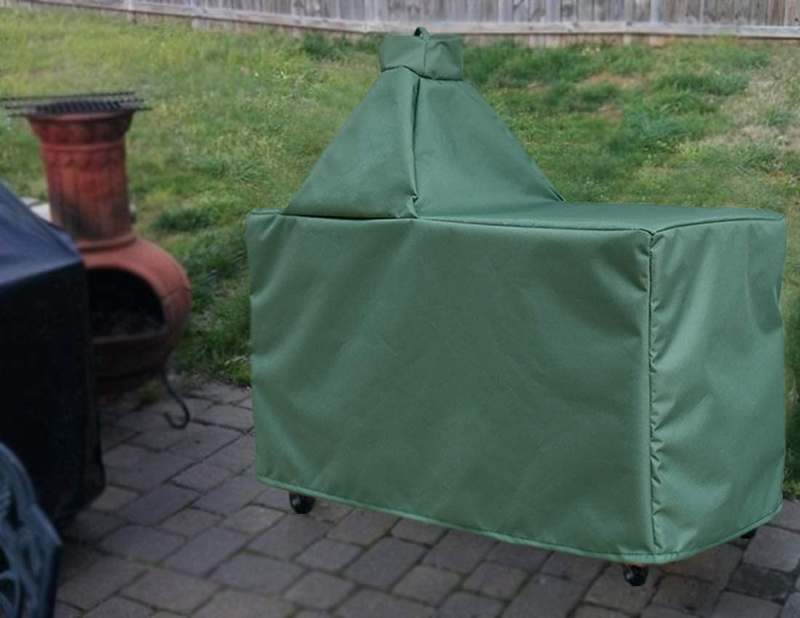 Cover for Large Big Green Egg, Large Ceramic Egg Type Kamado Table Cover with He