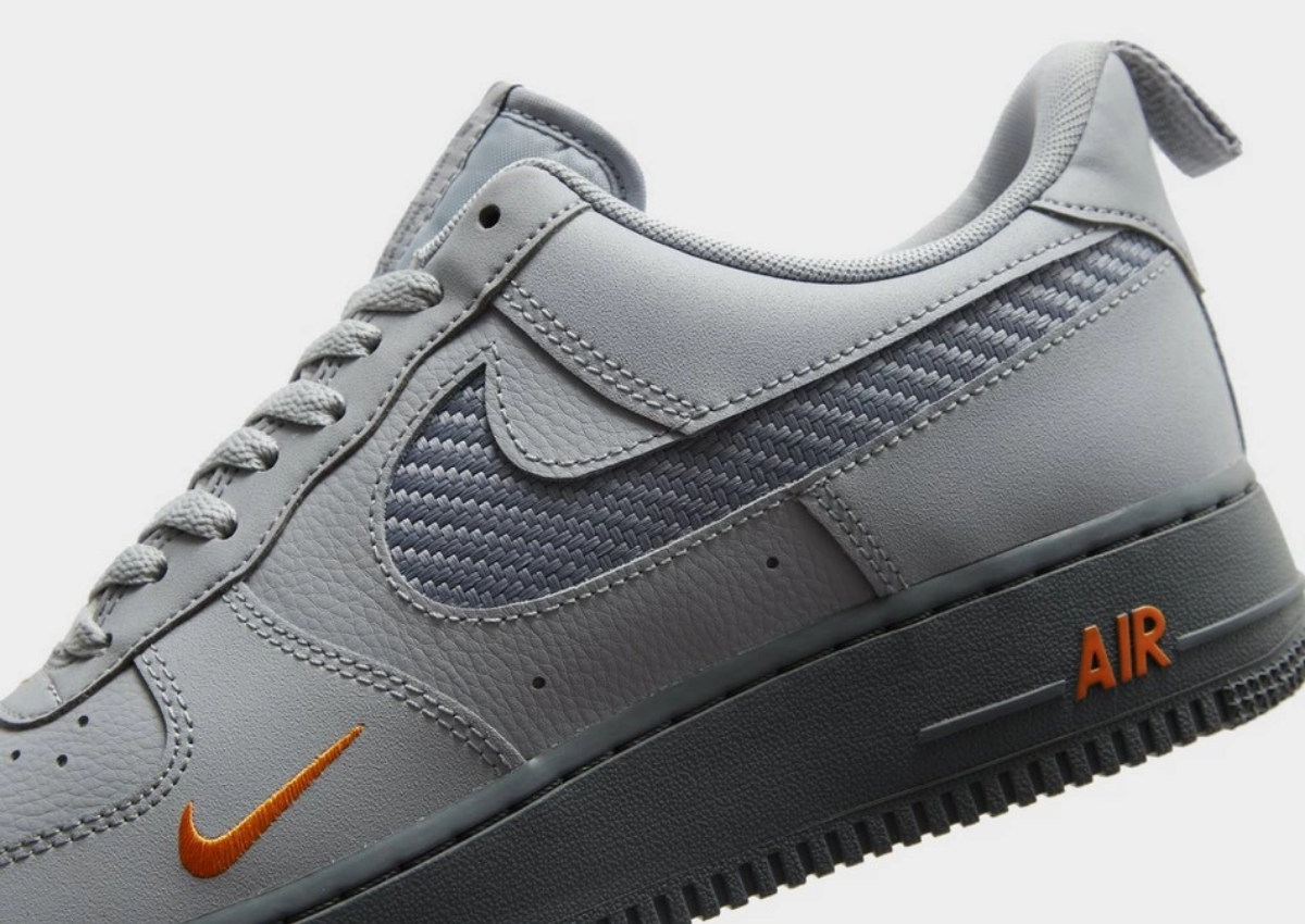 NIKE AIR FORCE 1 '07 LV8 J22 WOLF COOL GREY KUMQUAT (DR0155 NIKE AIR FORCE 1 '07 LV8 J22 WOLF COOL GREY KUMQUAT (DR0155