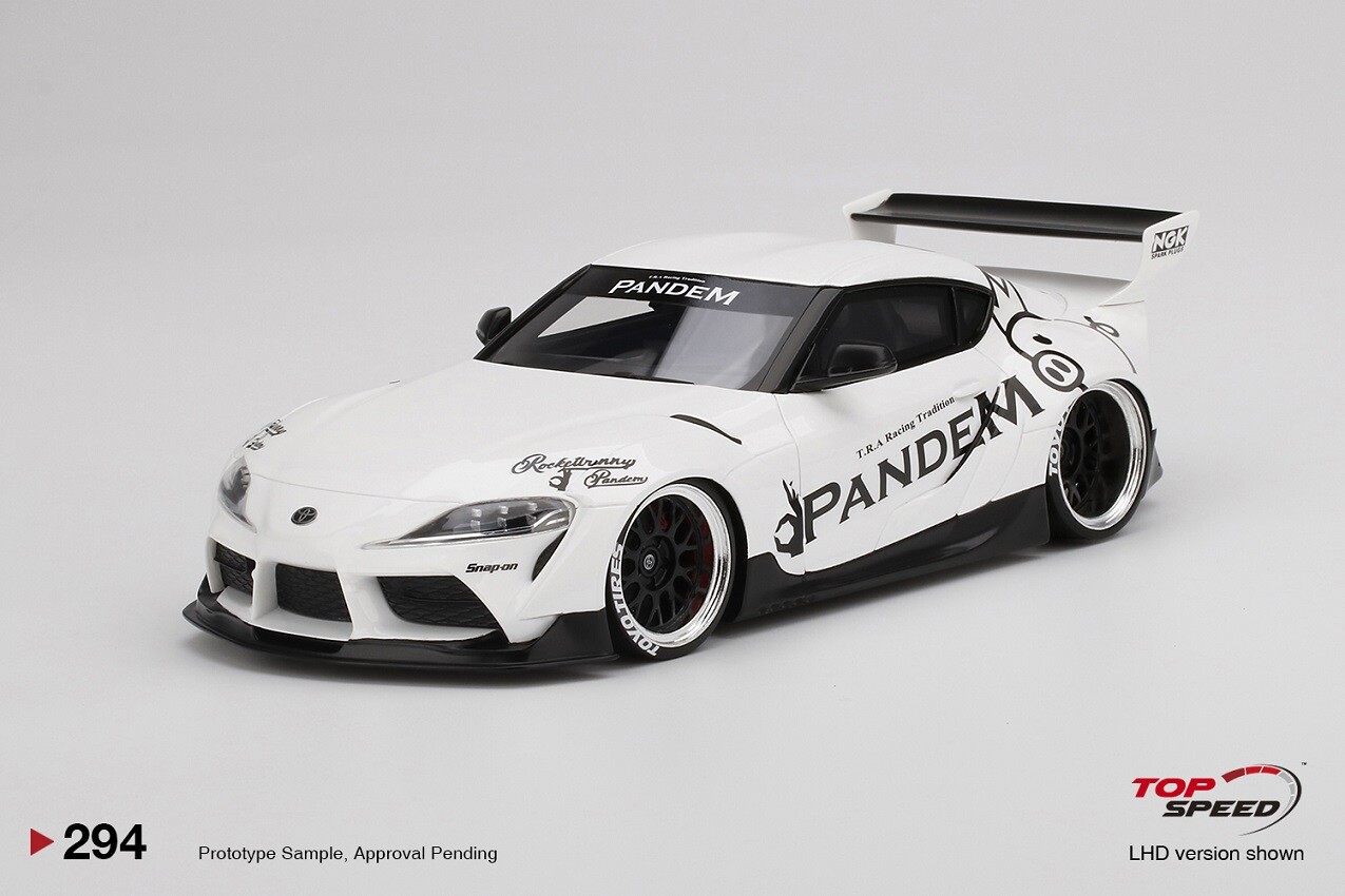 1/18 Pandem Toyota GRスープラ V1.0 TopSpeed 1/18 - Toyota GR Supra Pandem V1.0 Silver Resin