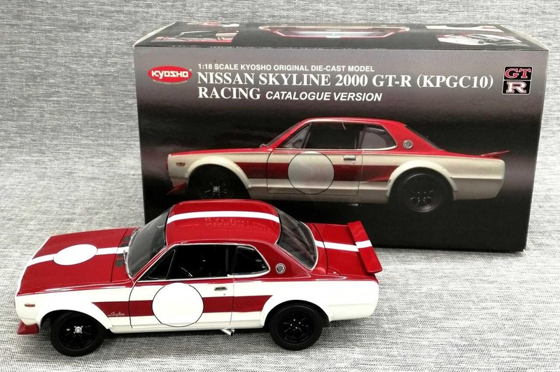 ミニカー KYOSHO 1/18 NISSAN SKYLINE 2000GT-R Kyosho 1:18 Nissan Skyline 2000 GT-R Racing Ver #73 Nismo
