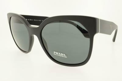 Pre-owned Prada Sunglasses Pr 10rs 1bo1a1 57mm Matte Black Frame With Gray Lenses