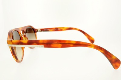 Pre-owned Prada Sunglasses Spr 09ps 4bw6s1 51mm Havana Frame Brown Gradient Lenses
