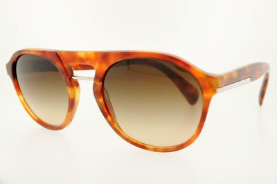 Pre-owned Prada Sunglasses Spr 09ps 4bw6s1 51mm Havana Frame Brown Gradient Lenses
