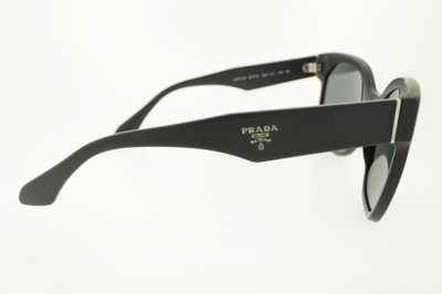 Pre-owned Prada Sunglasses Pr 10rs 1bo1a1 57mm Matte Black Frame With Gray Lenses