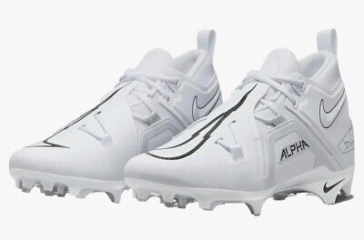 Nike Alpha Menace Pro 3 White/Black Football Cleats CT6649-109 Mens Size 12