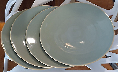 Vera Wang Wedgwood Vera Color Teal SALAD Plates LOT OF 4 SALAD PLATES