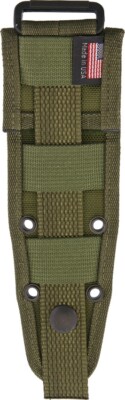 ESEE Izula MOLLE Back Green Nylon Construction Dimensions: 9'' x 4'' x .5'' IZMBOD
