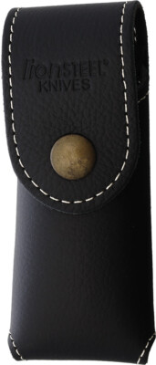 LionSTEEL Small Vertical Black Leather Knife Sheath 900FDV2PL