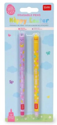 Legami  Set de 2 stylos encre effaçable - Pâques : Hoppy Easter édition limitée