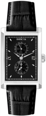 Мужские часы Invicta Vintage GMT с кварцевым черным циферблатом 46857
