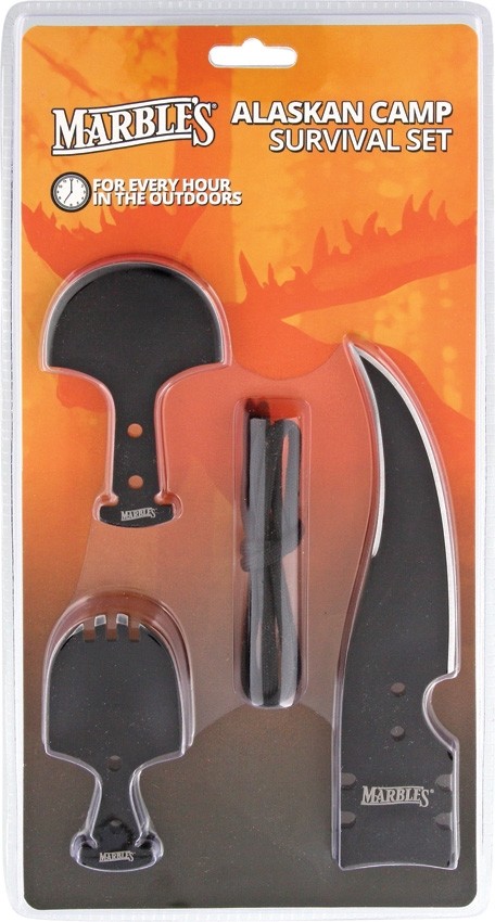 Marbles Alaskan Camp Survival Set-Spork, Ulu, and 6