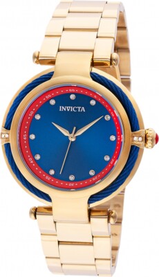 Женские часы Invicta Bolt с кварцевым синим циферблатом 46427